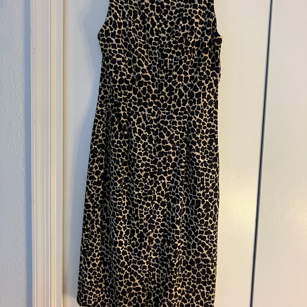 Leopard Print Sleeveless Dress